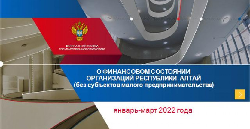 О финансовом состоянии организаций Республики Алтай (без субъектов малого предпринимательства) январь-март 2022 года
